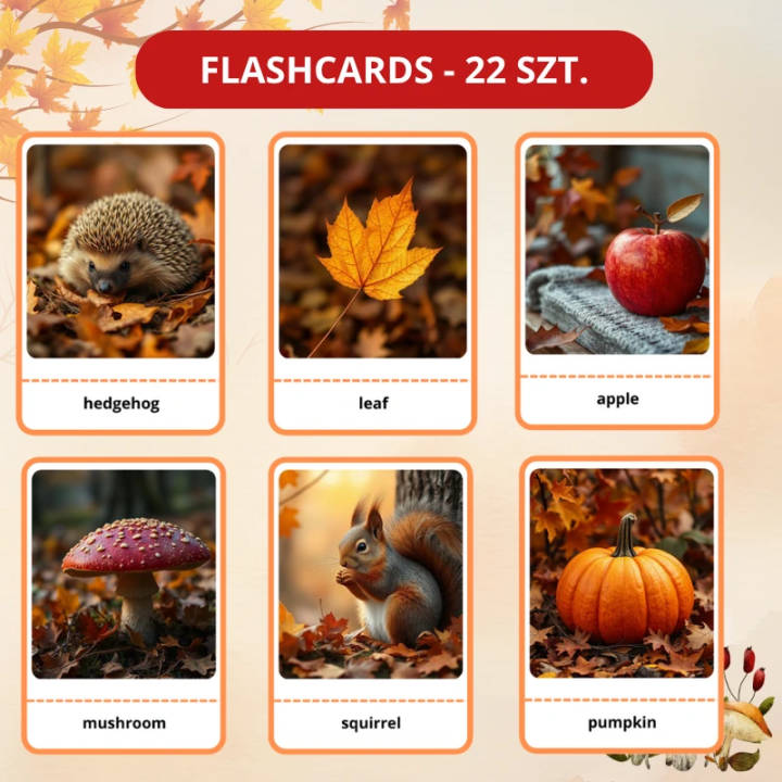 Zestaw Autumn - język angielski - EduBazarek