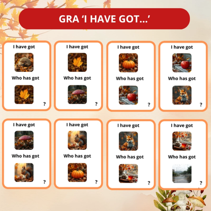 Zestaw Autumn - język angielski - EduBazarek