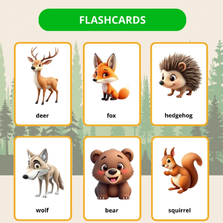 Forest Animals - język angielski - EduBazarek