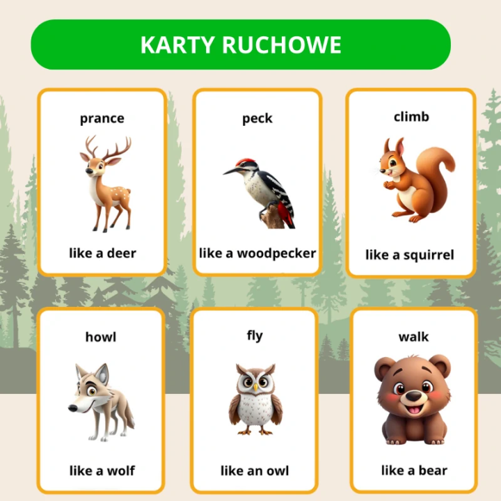 Forest Animals - język angielski - EduBazarek