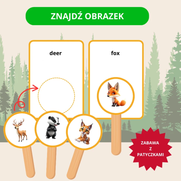Forest Animals - język angielski - EduBazarek