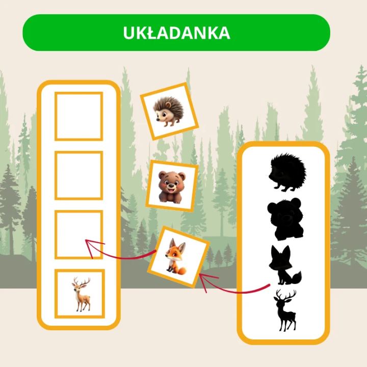 Forest Animals - język angielski - EduBazarek