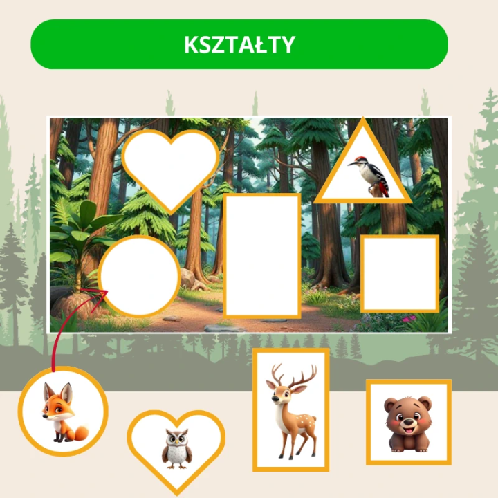 Forest Animals - język angielski - EduBazarek