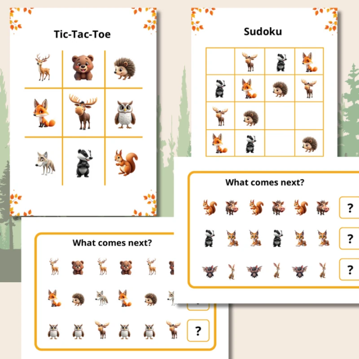 Forest Animals - język angielski - EduBazarek