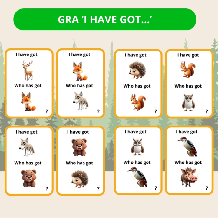 Forest Animals - język angielski - EduBazarek