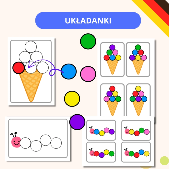 Zestaw Tag des Punktes - język niemiecki - EduBazarek