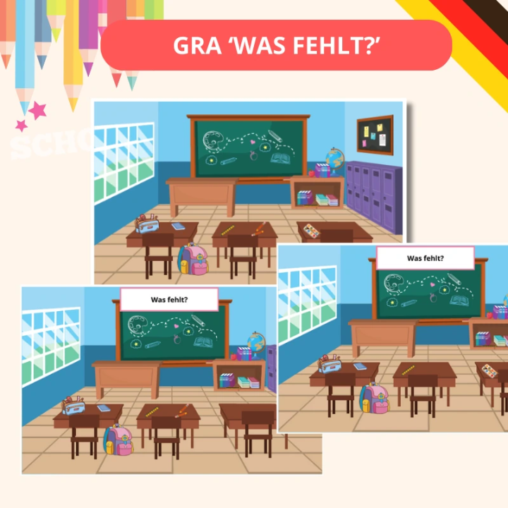 Zestaw Schulsachen - język niemiecki - EduBazarek