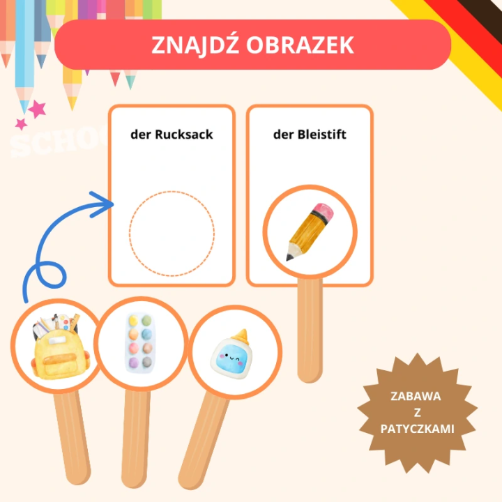 Zestaw Schulsachen - język niemiecki - EduBazarek