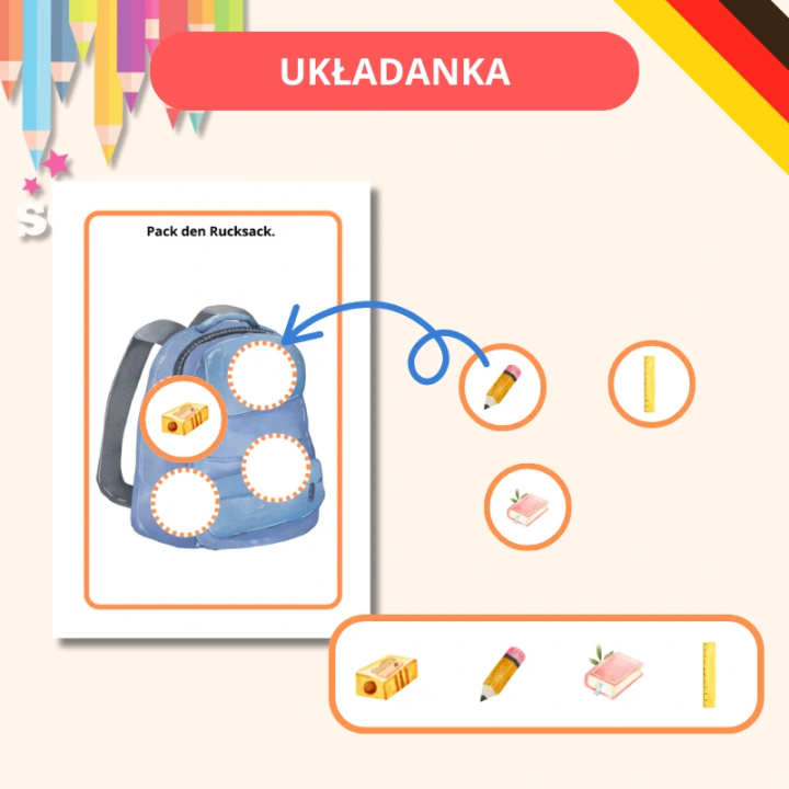 Zestaw Schulsachen - język niemiecki - EduBazarek
