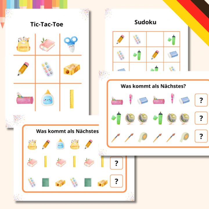 Zestaw Schulsachen - język niemiecki - EduBazarek