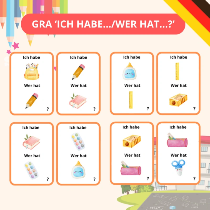 Zestaw Schulsachen - język niemiecki - EduBazarek