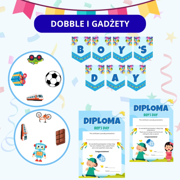 Zestaw Boys Day - język angielski - EduBazarek
