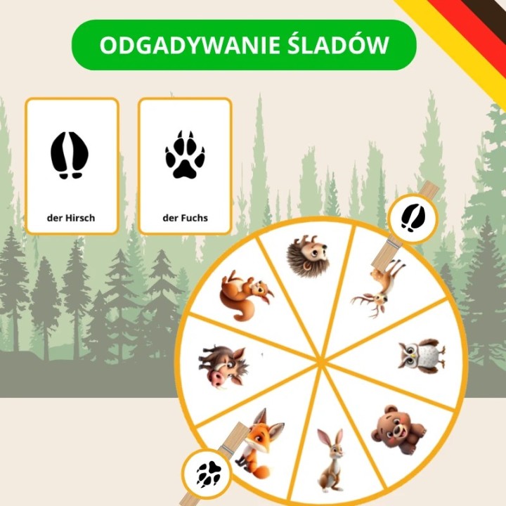 Zestaw Waldtiere - język niemiecki - EduBazarek