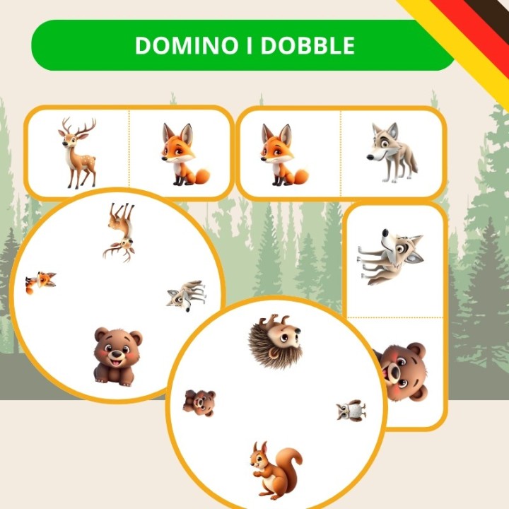 Zestaw Waldtiere - język niemiecki - EduBazarek