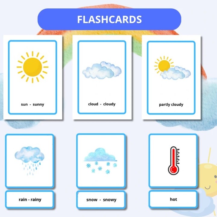 Zestaw edukacyjny Weather - język angielski - EduBazarek