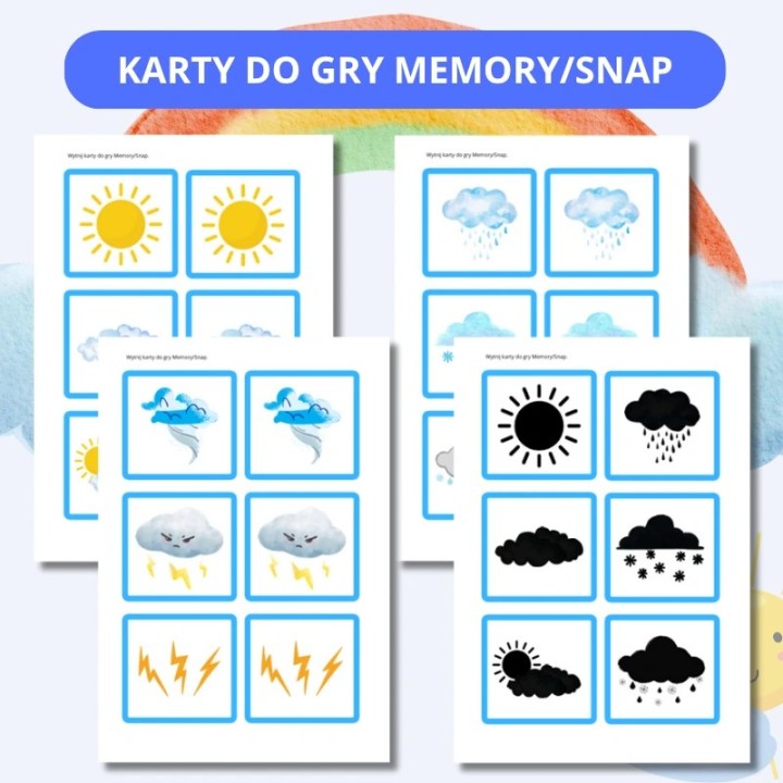 Zestaw edukacyjny Weather - język angielski - EduBazarek