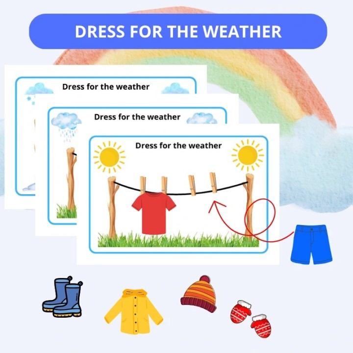 Zestaw edukacyjny Weather - język angielski - EduBazarek