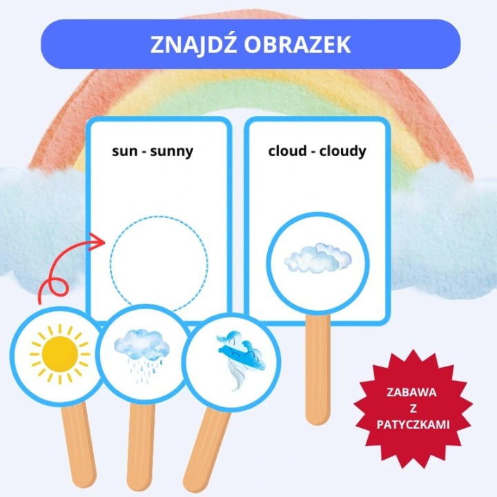 Zestaw edukacyjny Weather - język angielski - EduBazarek