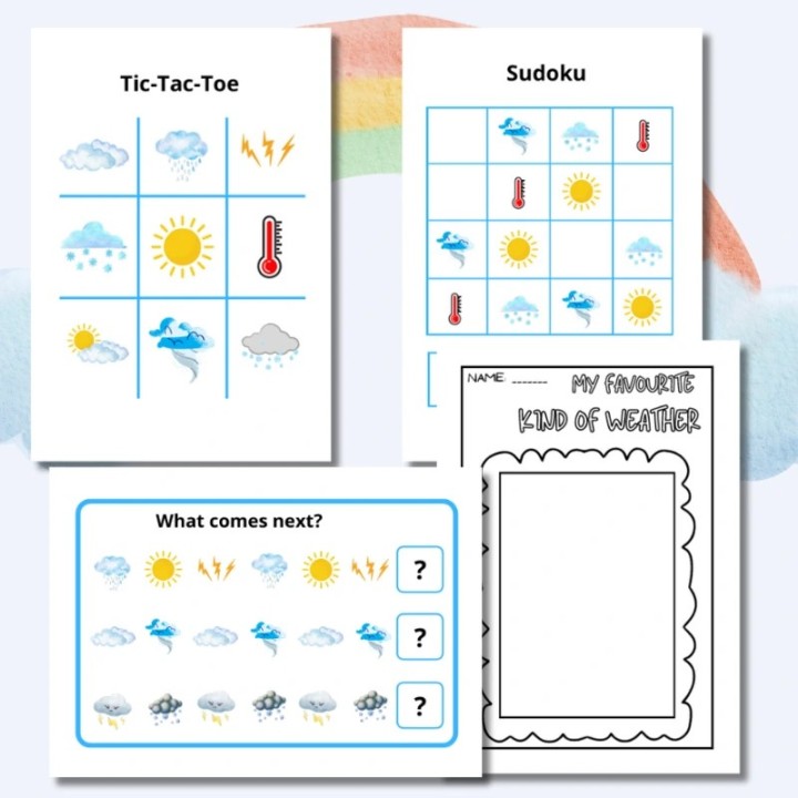 Zestaw edukacyjny Weather - język angielski - EduBazarek