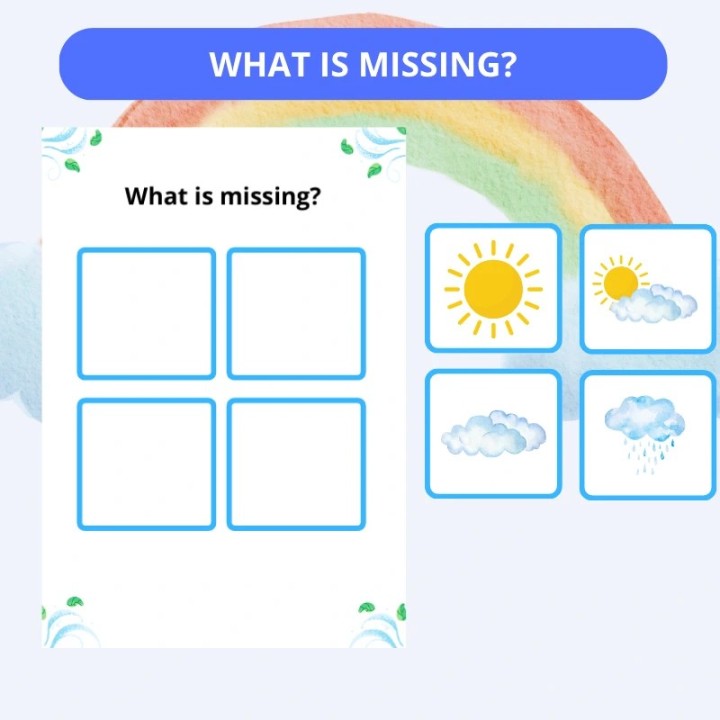 Zestaw edukacyjny Weather - język angielski - EduBazarek