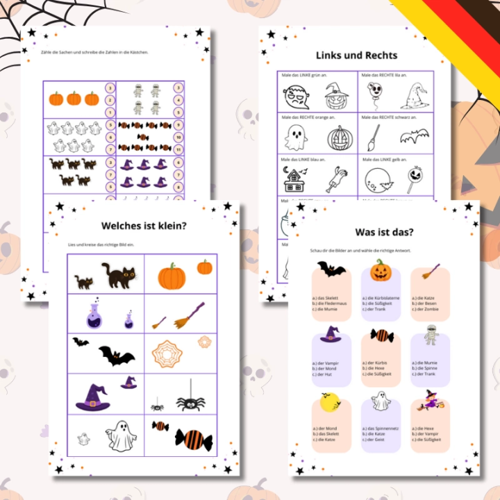 Halloween – Arbeitsblatter - język niemiecki - EduBazarek