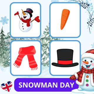 Zestaw Snowman Day - język angielski - Edu Bazarek