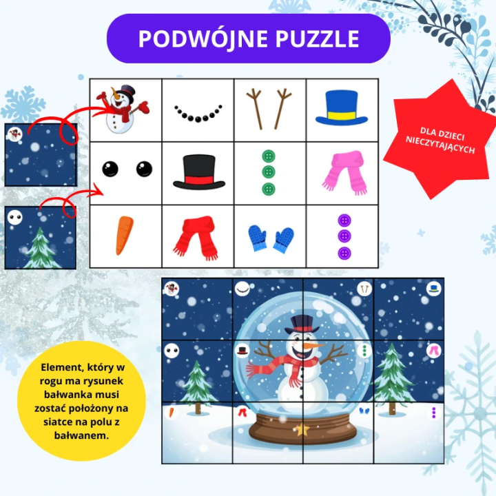 Zestaw Snowman Day - język angielski - Edu Bazarek