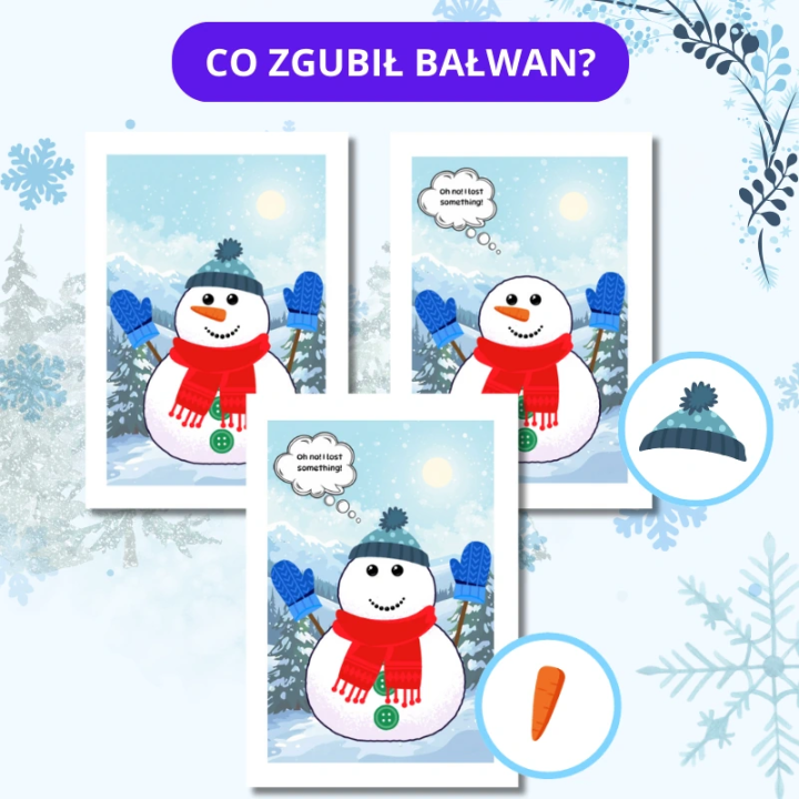 Zestaw Snowman Day - język angielski - Edu Bazarek