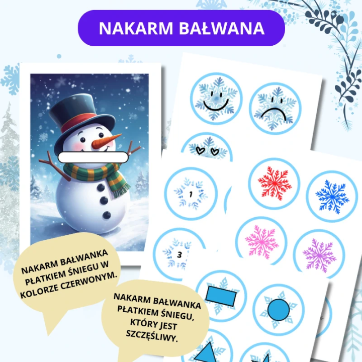 Zestaw Snowman Day - język angielski - Edu Bazarek