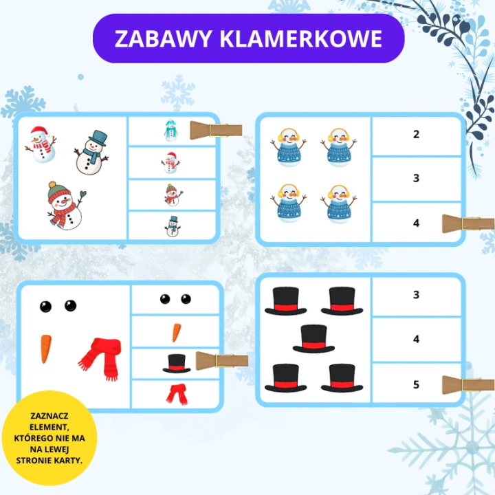 Zestaw Snowman Day - język angielski - Edu Bazarek