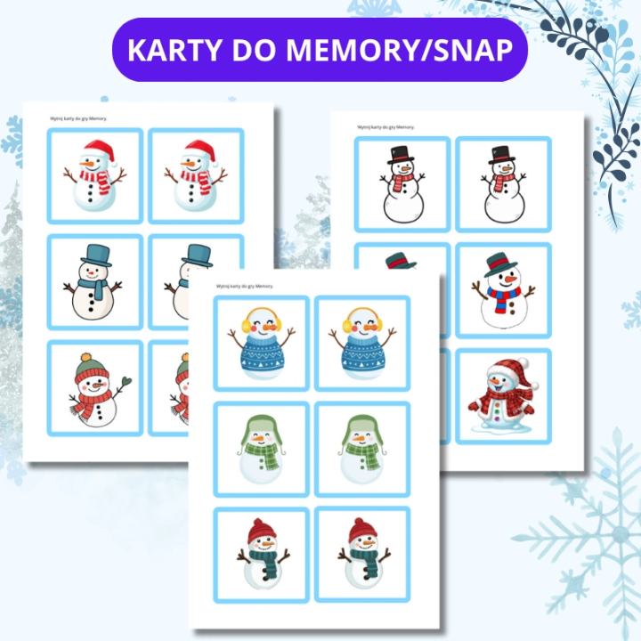 Zestaw Snowman Day - język angielski - Edu Bazarek