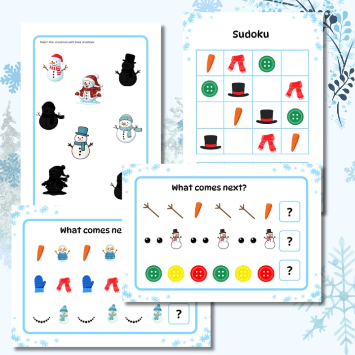 Zestaw Snowman Day - język angielski - Edu Bazarek