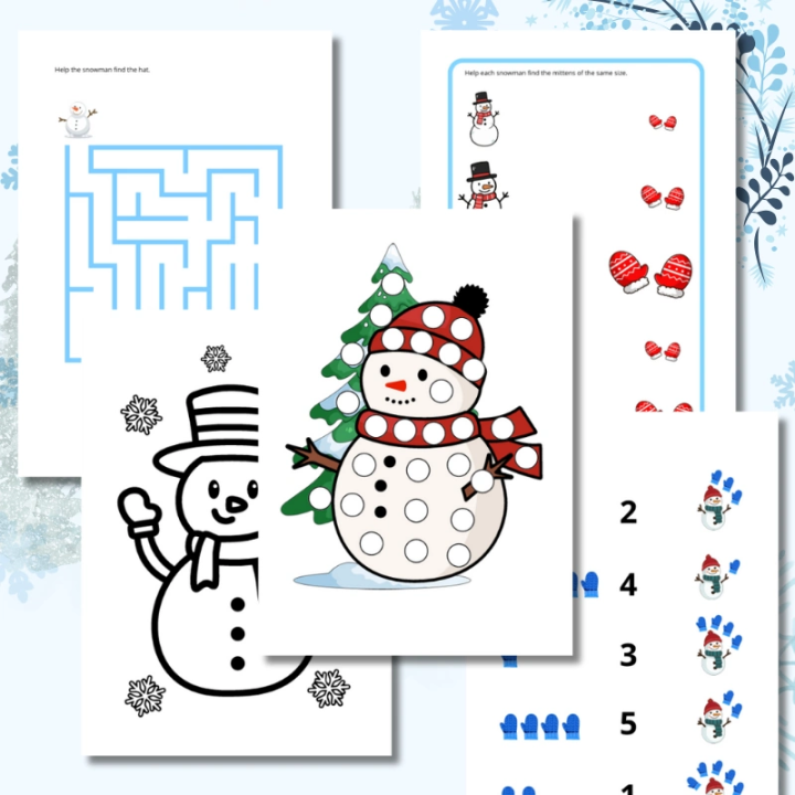 Zestaw Snowman Day - język angielski - Edu Bazarek