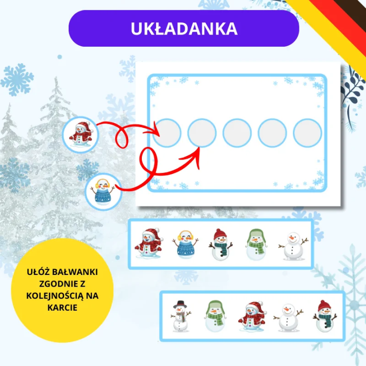 Weltag des Schneemanns - język niemiecki - EduBazarek