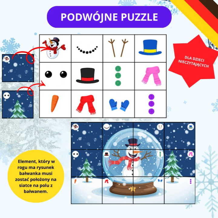 Weltag des Schneemanns - język niemiecki - EduBazarek