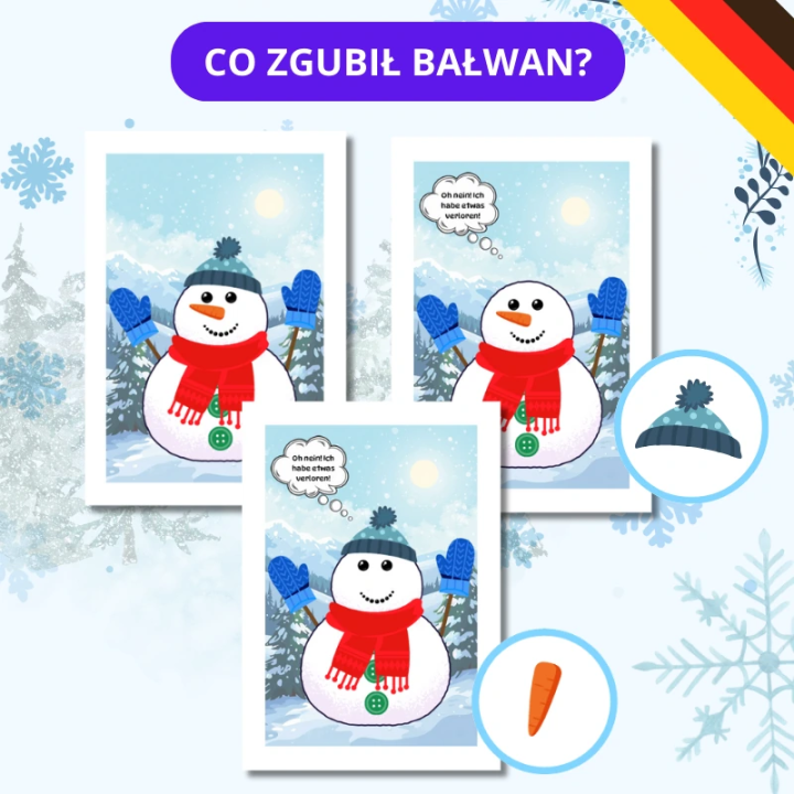 Weltag des Schneemanns - język niemiecki - EduBazarek