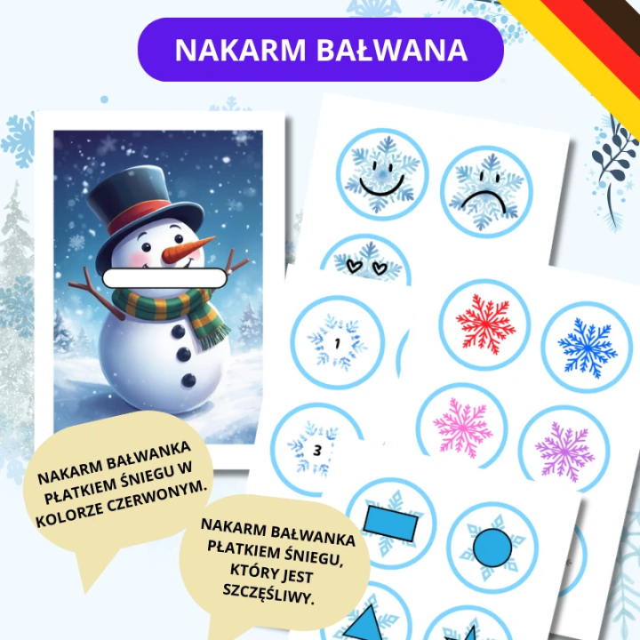 Weltag des Schneemanns - język niemiecki - EduBazarek