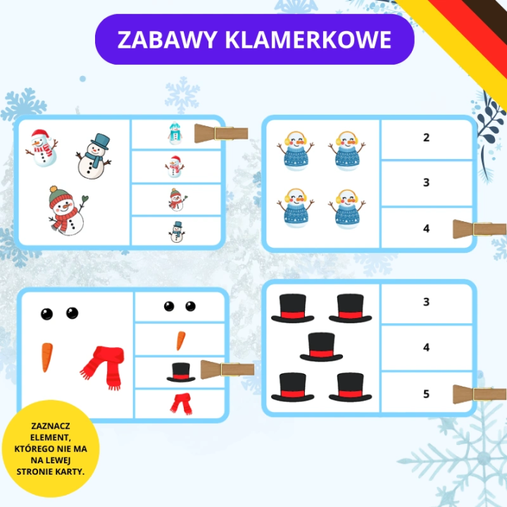 Weltag des Schneemanns - język niemiecki - EduBazarek