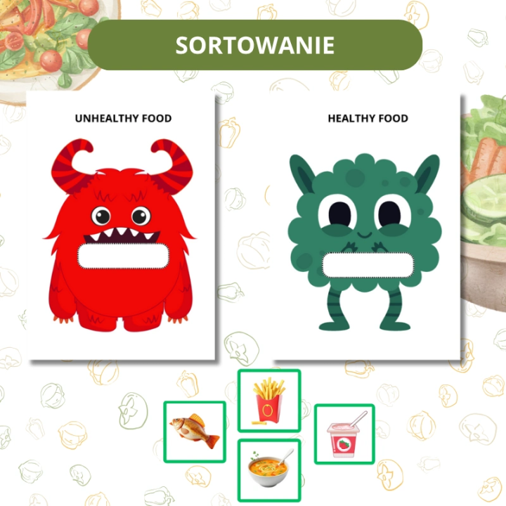 Zestaw Food - język angielski - EduBazarek