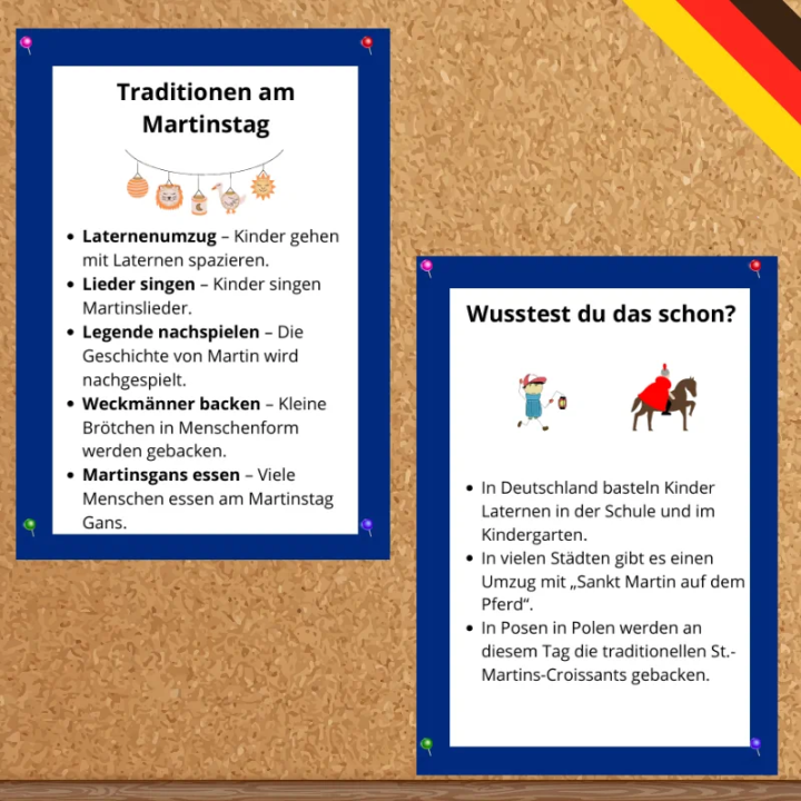 Gazetka ścienna Martinstag - język niemiecki - EduBazarek