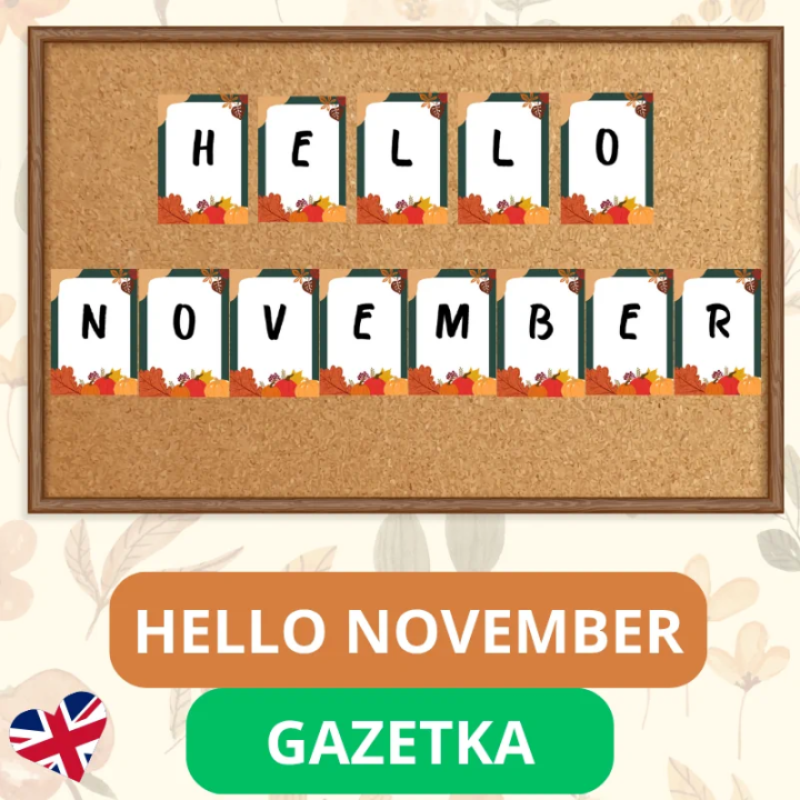 Gazetka Hello November - język angielski - EduBazarek