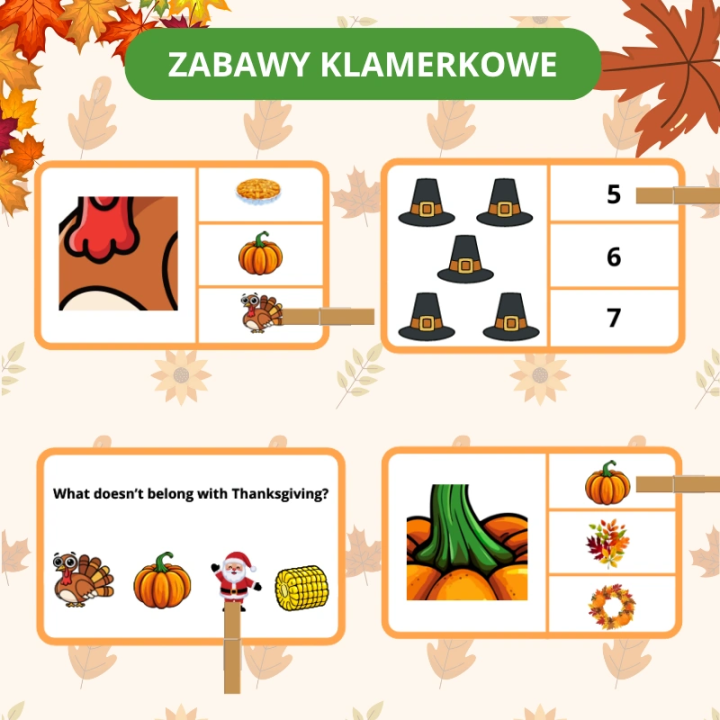 Zestaw Thanksgiving - język angielski - EduBazarek