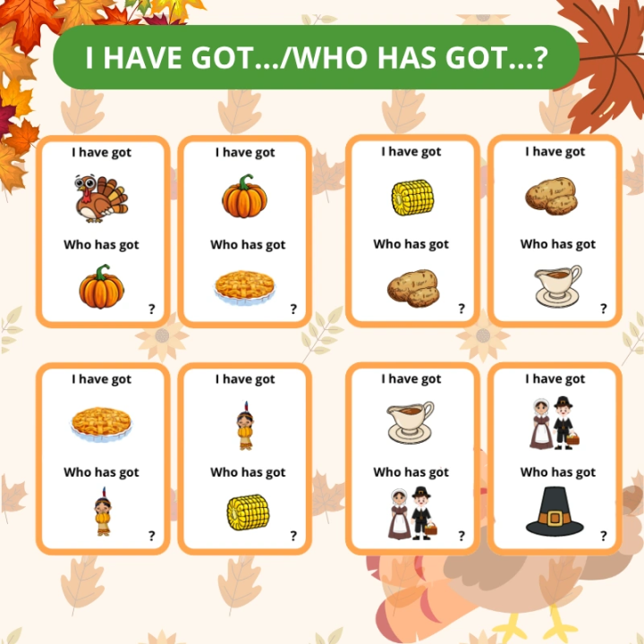 Zestaw Thanksgiving - język angielski - EduBazarek