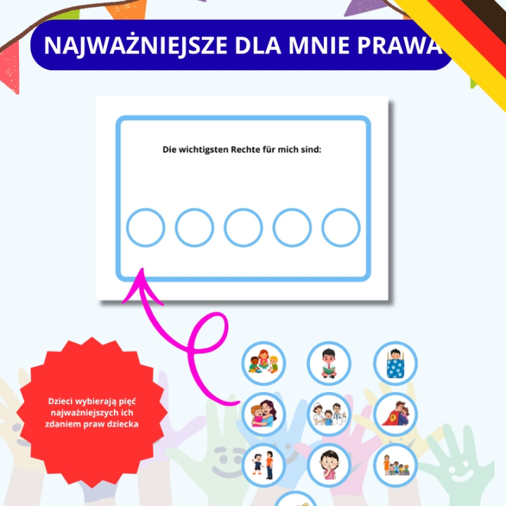 Zestaw Tag der Kinderrechte - język niemiecki - EduBazarek