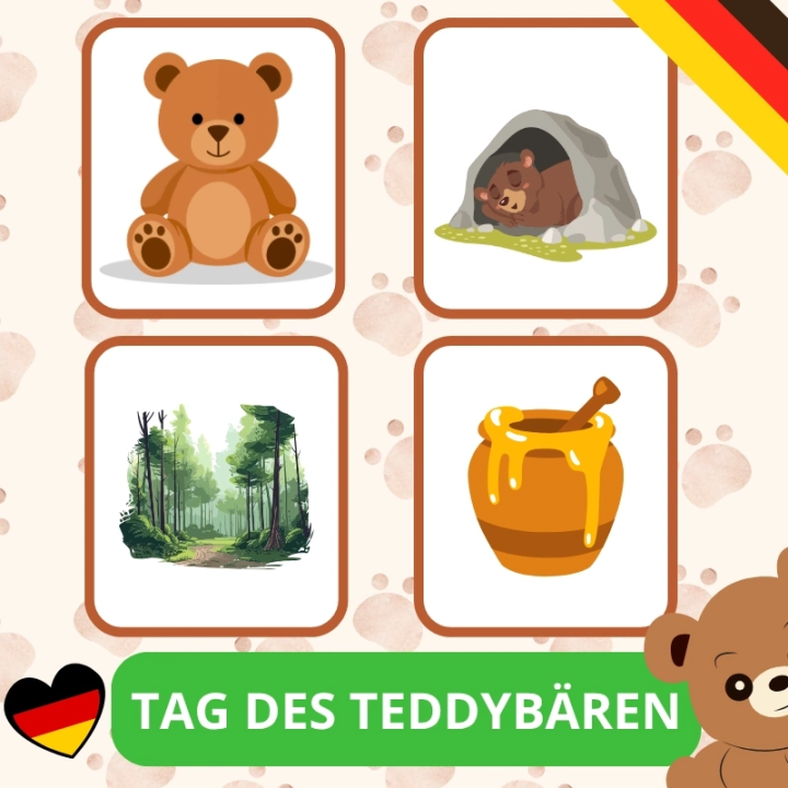 Zestaw Tag des Teddybaren - język niemiecki - EduBazarek