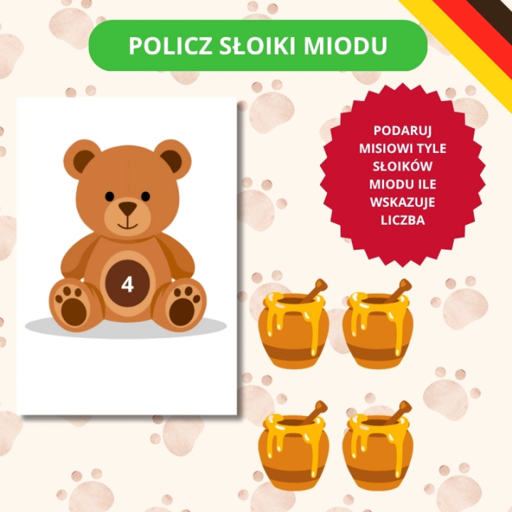 Zestaw Tag des Teddybaren - język niemiecki - EduBazarek