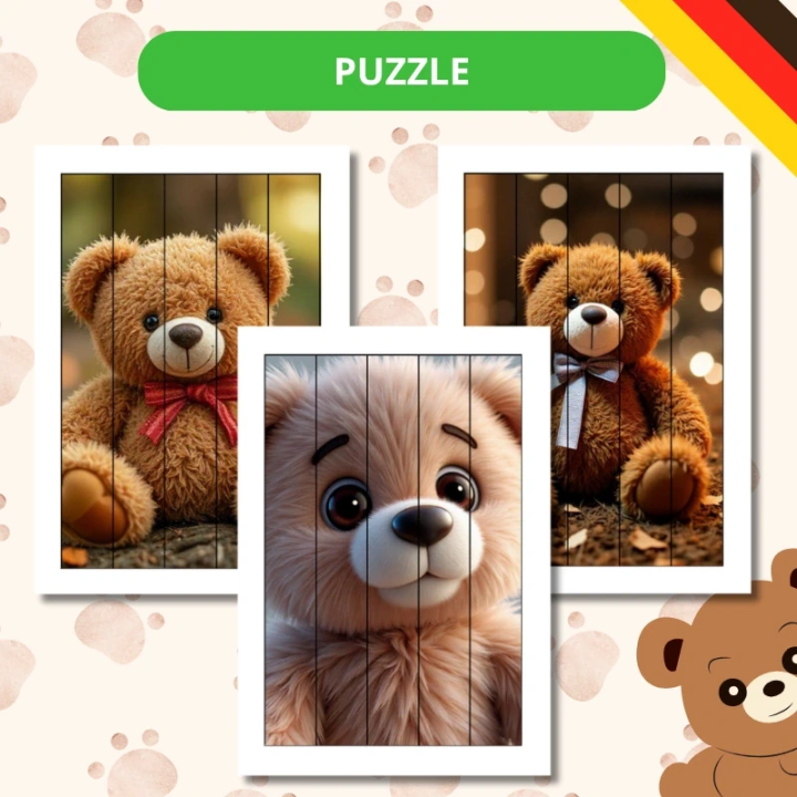 Zestaw Tag des Teddybaren - język niemiecki - EduBazarek