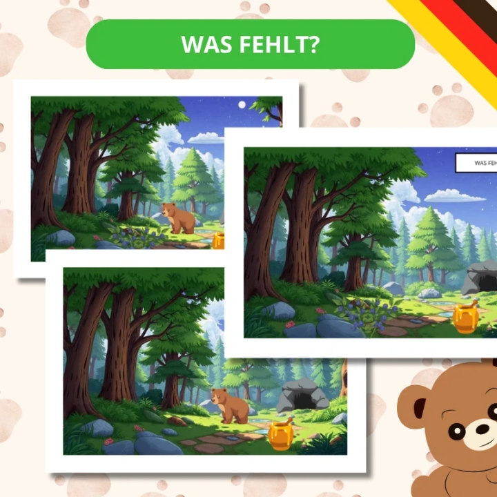 Zestaw Tag des Teddybaren - język niemiecki - EduBazarek