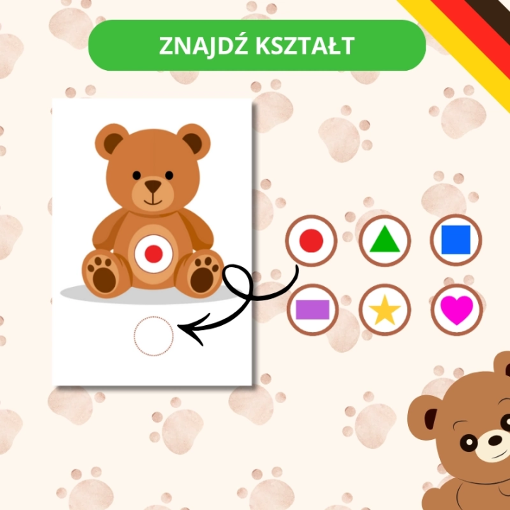 Zestaw Tag des Teddybaren - język niemiecki - EduBazarek