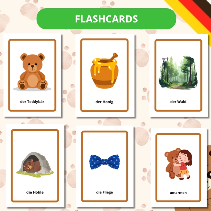 Zestaw Tag des Teddybaren - język niemiecki - EduBazarek